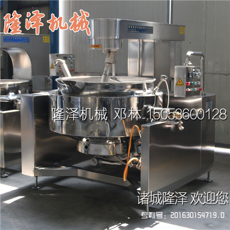 隆澤牌φ1000型燃氣炒鍋一鍋能生產(chǎn)多少斤辣椒醬？